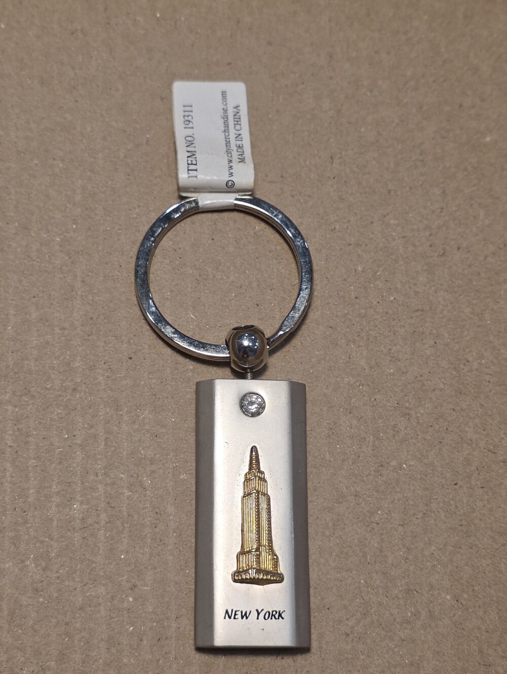 BNWT New York Empire State Building Keychain